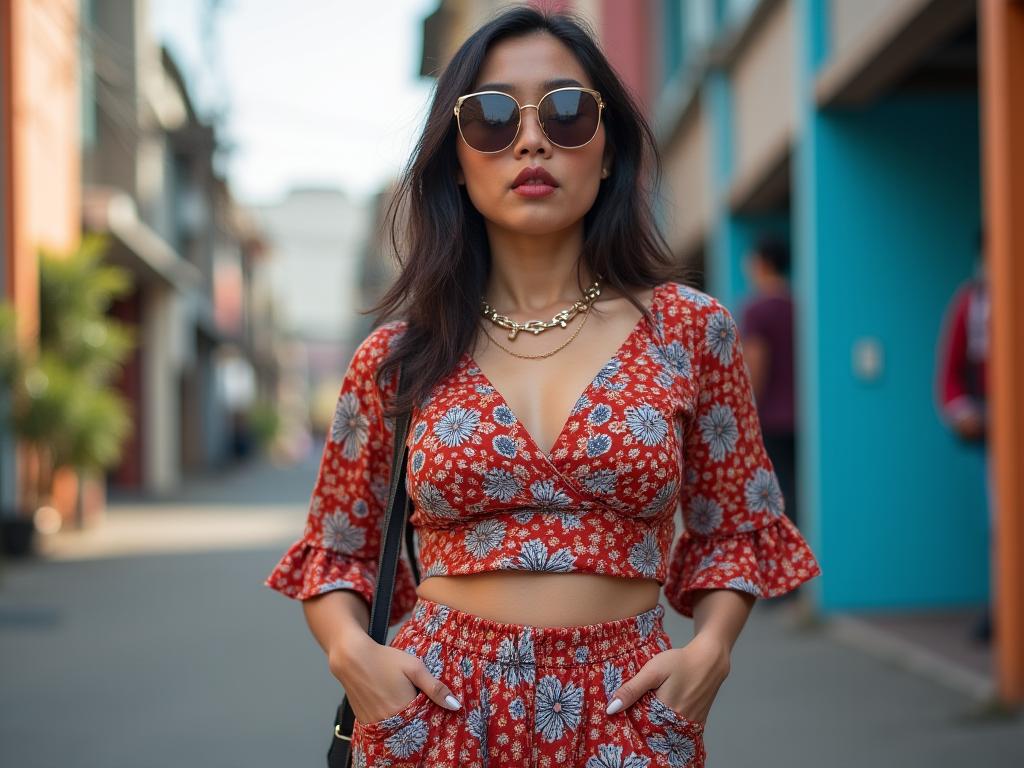 Local fashion brand influencer wearing trendy Philippine clothing
